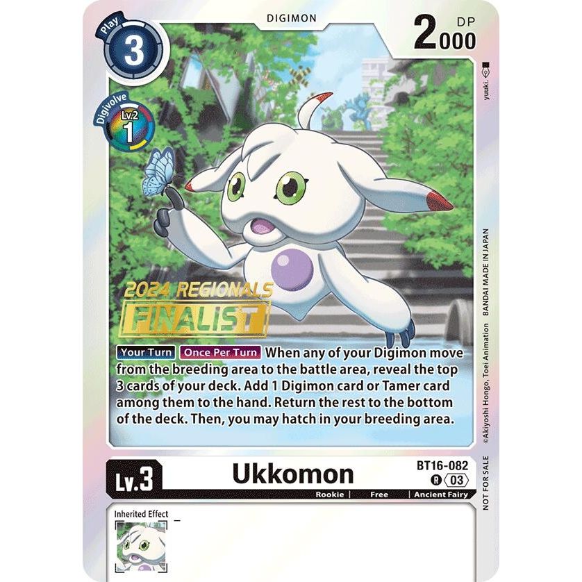 Image for Ukkomon (2024 Regionals Finalist) (BT16-082 R) (BT16) - Digimon Card Game
