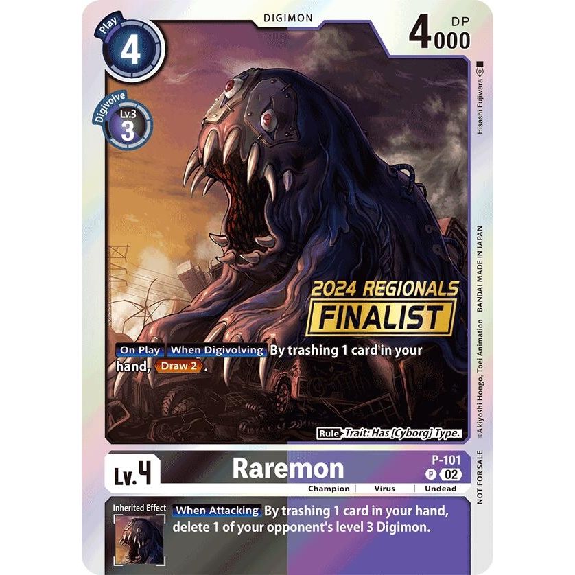 Image for Raremon - P-101 (2024 Regionals Finalist) (P-101 P) (D-PR) - Digimon Card Game