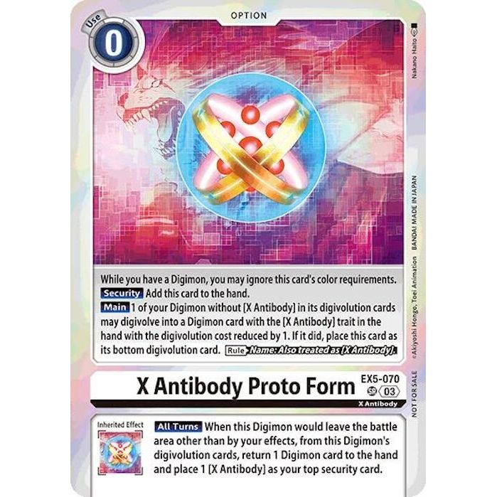 Image for X Antibody Proto Form (Event Pack 7) (EX5-070 SR) (EX05) - Digimon Card Game