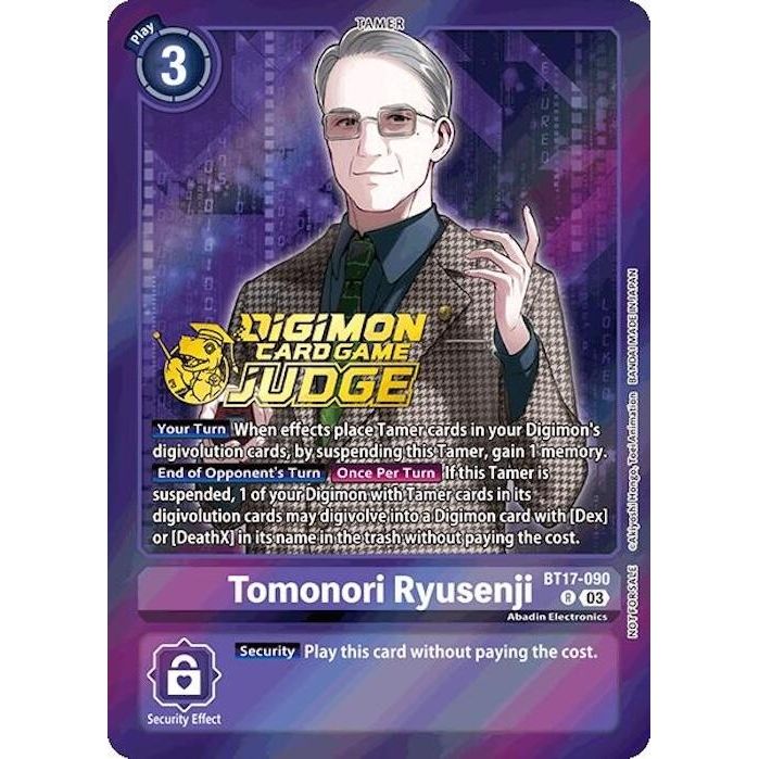 Image for Tomonori Ryusenji (Judge Pack 6) (BT17-090 R) (BT17) - Digimon Card Game