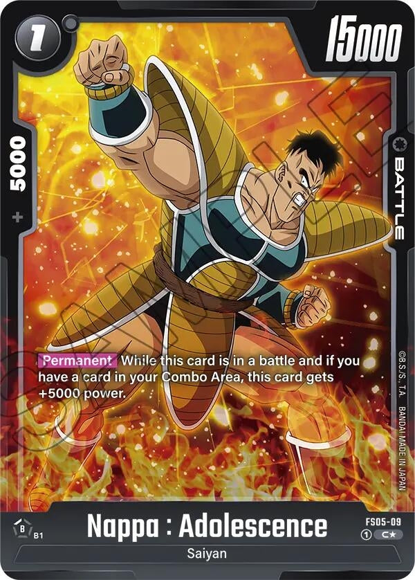 Image for Nappa : Adolescence (Bonus Pack Alternate Art) (FS05-09) (FS05) - Dragon Ball Super: Fusion World