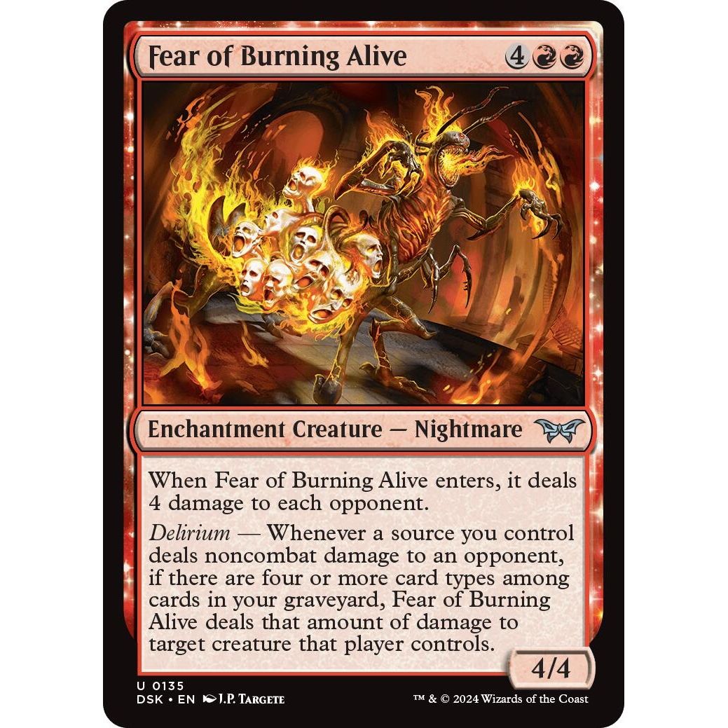Image for Fear of Burning Alive (135) (DSK) - Magic: The Gathering