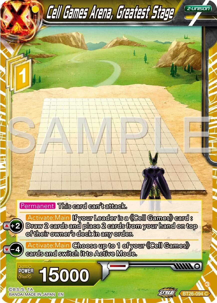 Image for Cell Games Arena, Greatest Stage (BT26-094) (BT26) - Dragon Ball Super: Masters