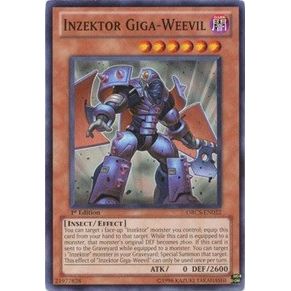 Image for Inzektor Giga-Weevil (ORCS-EN022) (ORCS) - YuGiOh