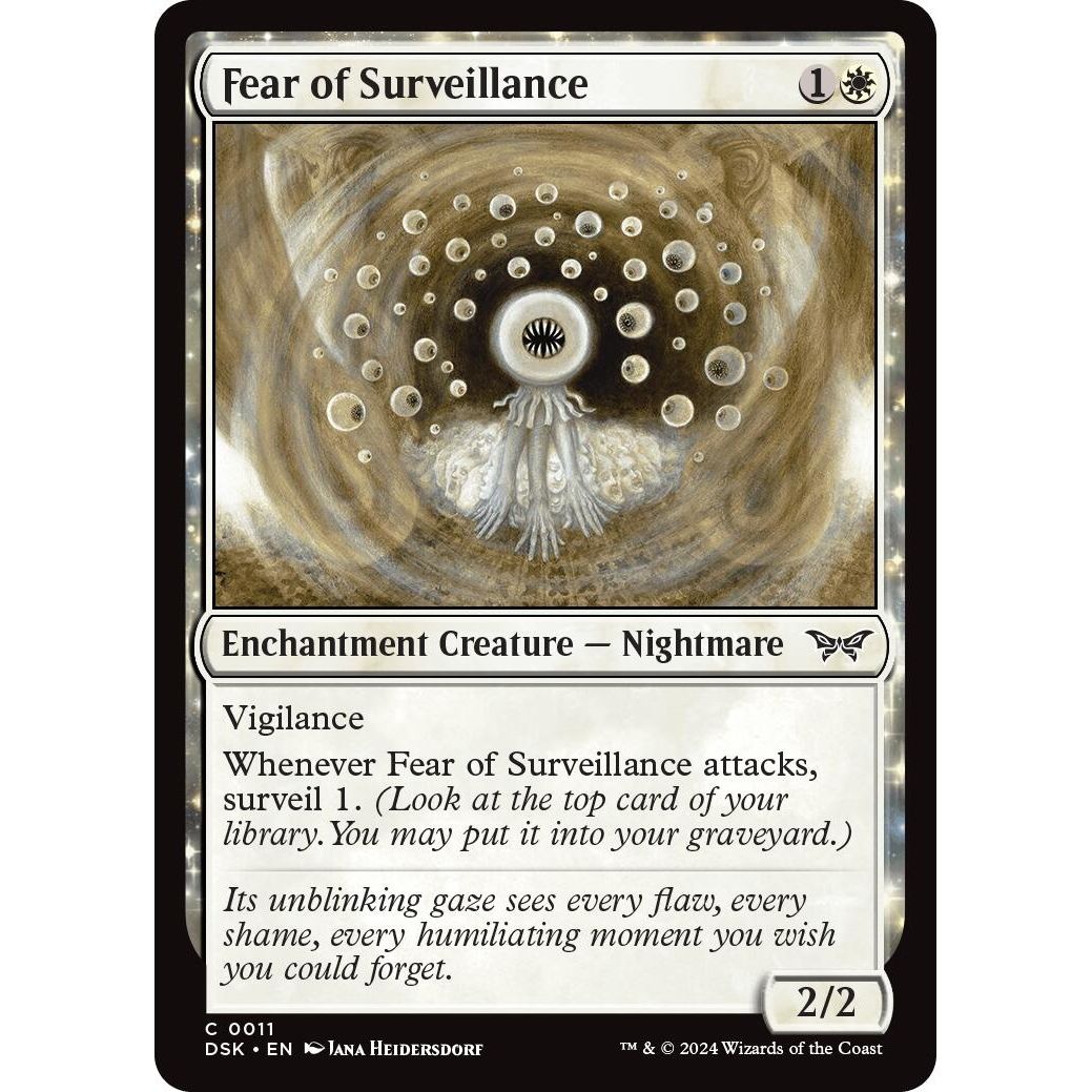 Image for Fear of Surveillance (11) (DSK) - Magic: The Gathering