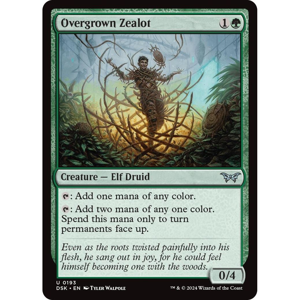 Image for Overgrown Zealot (193) (DSK) - Magic: The Gathering