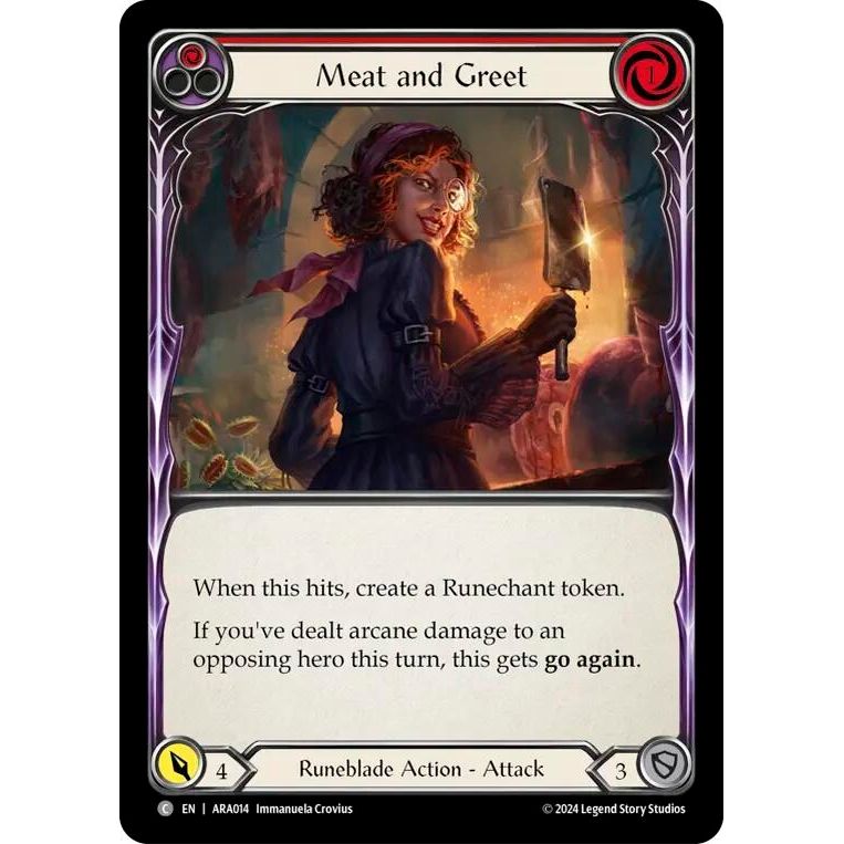 Image for Meat and Greet (Red) (ARA014) (ARA) - Flesh and Blood TCG