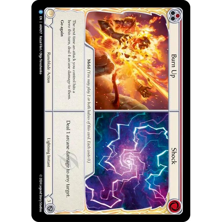 Image for Burn Up // Shock (ARA017) (ARA) - Flesh and Blood TCG