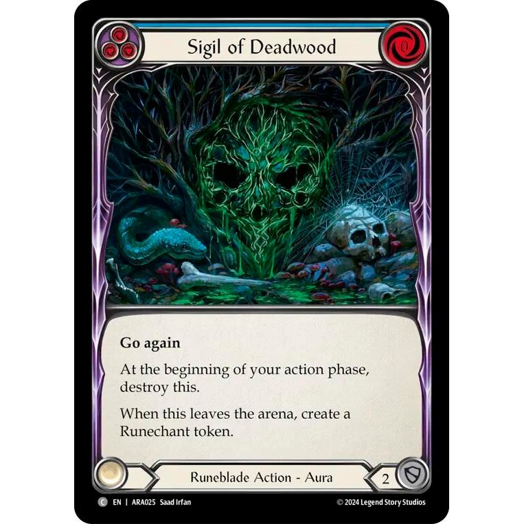 Image for Sigil of Deadwood (ARA025) (ARA) - Flesh and Blood TCG