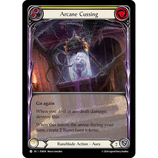 Image for Arcane Cussing (Yellow) (FLR018) (FLR) - Flesh and Blood TCG