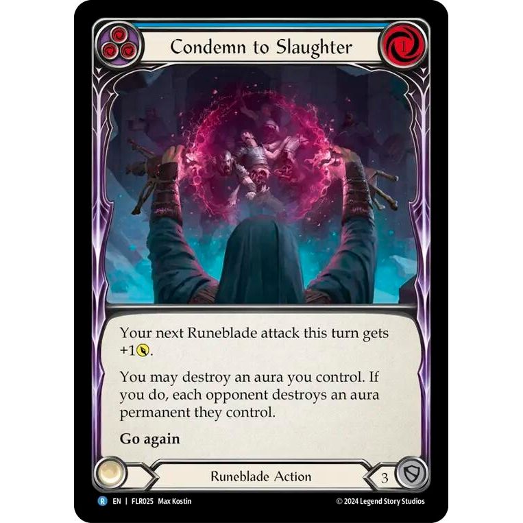 Image for Condemn to Slaughter (Blue) (FLR025) (FLR) - Flesh and Blood TCG