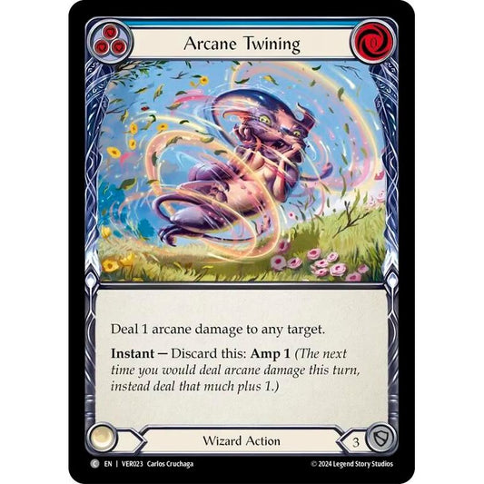 Image for Arcane Twining (Blue) (VER023) (VER) - Flesh and Blood TCG
