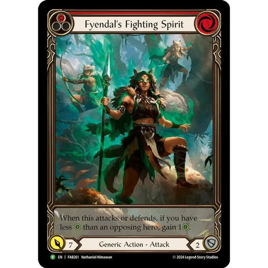 Image for Fyendal's Fighting Spirit (Red) (Extended Art) - FAB261 (FAB261) (PR) - Flesh and Blood TCG