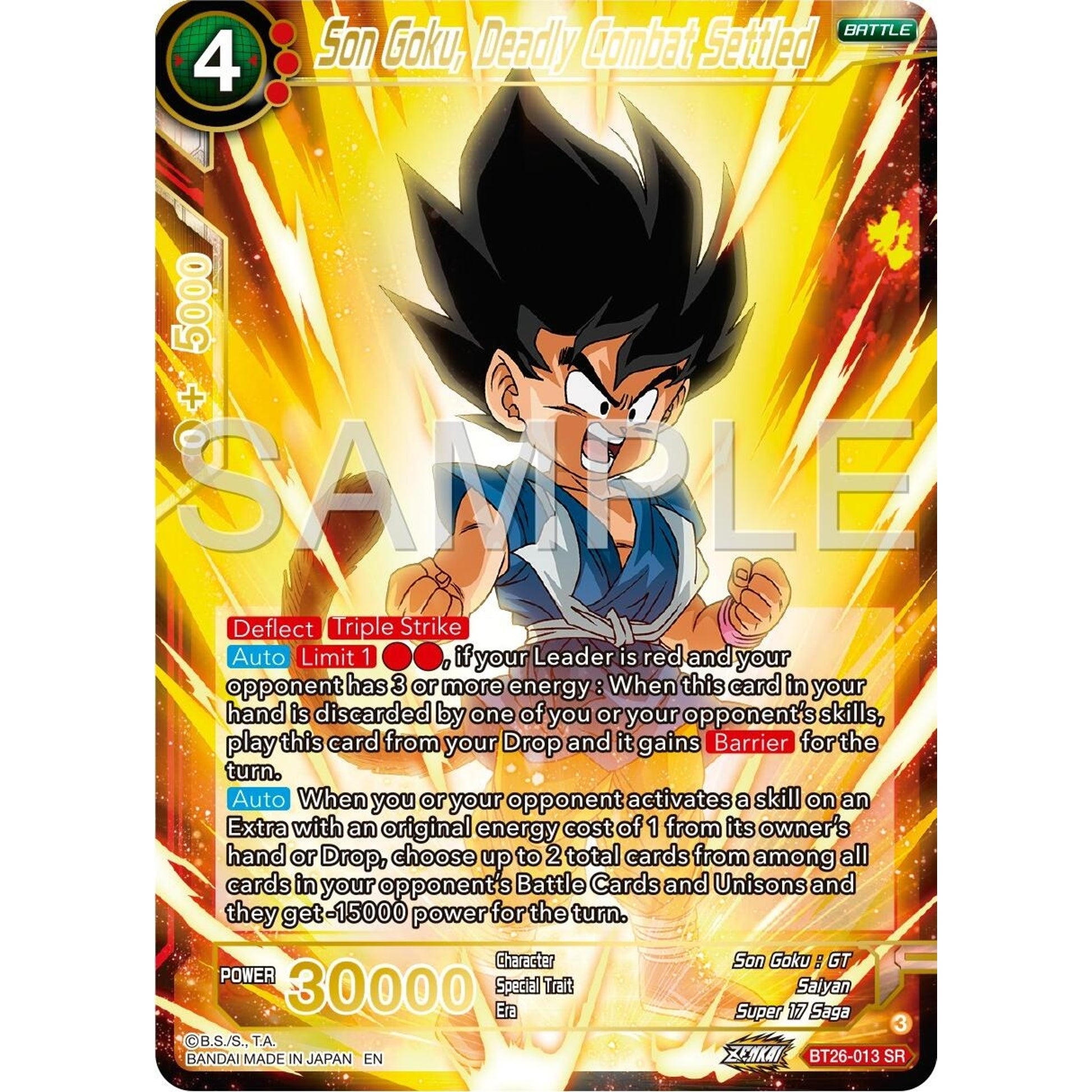 Image for Son Goku, Deadly Combat Settled (BT26-013) (BT26) - Dragon Ball Super: Masters