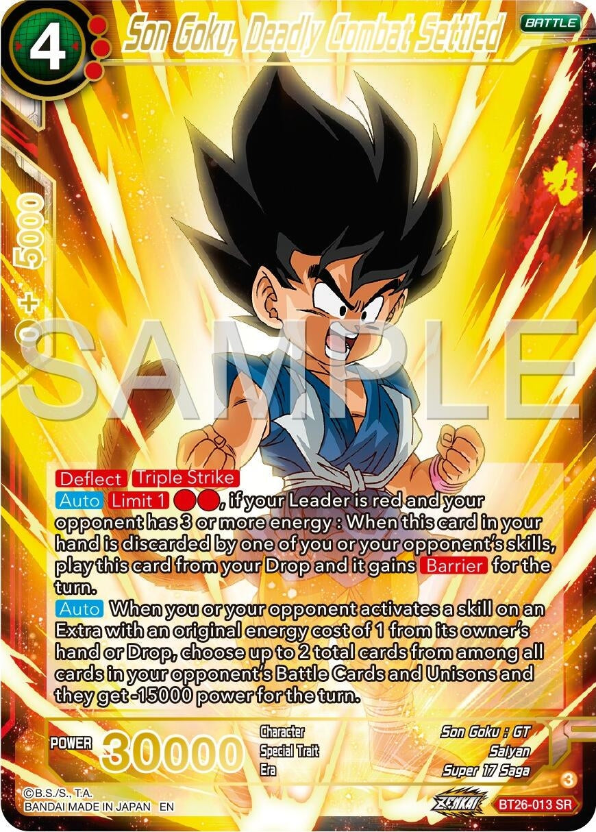 Image for Son Goku, Deadly Combat Settled (BT26-013) (BT26) - Dragon Ball Super: Masters