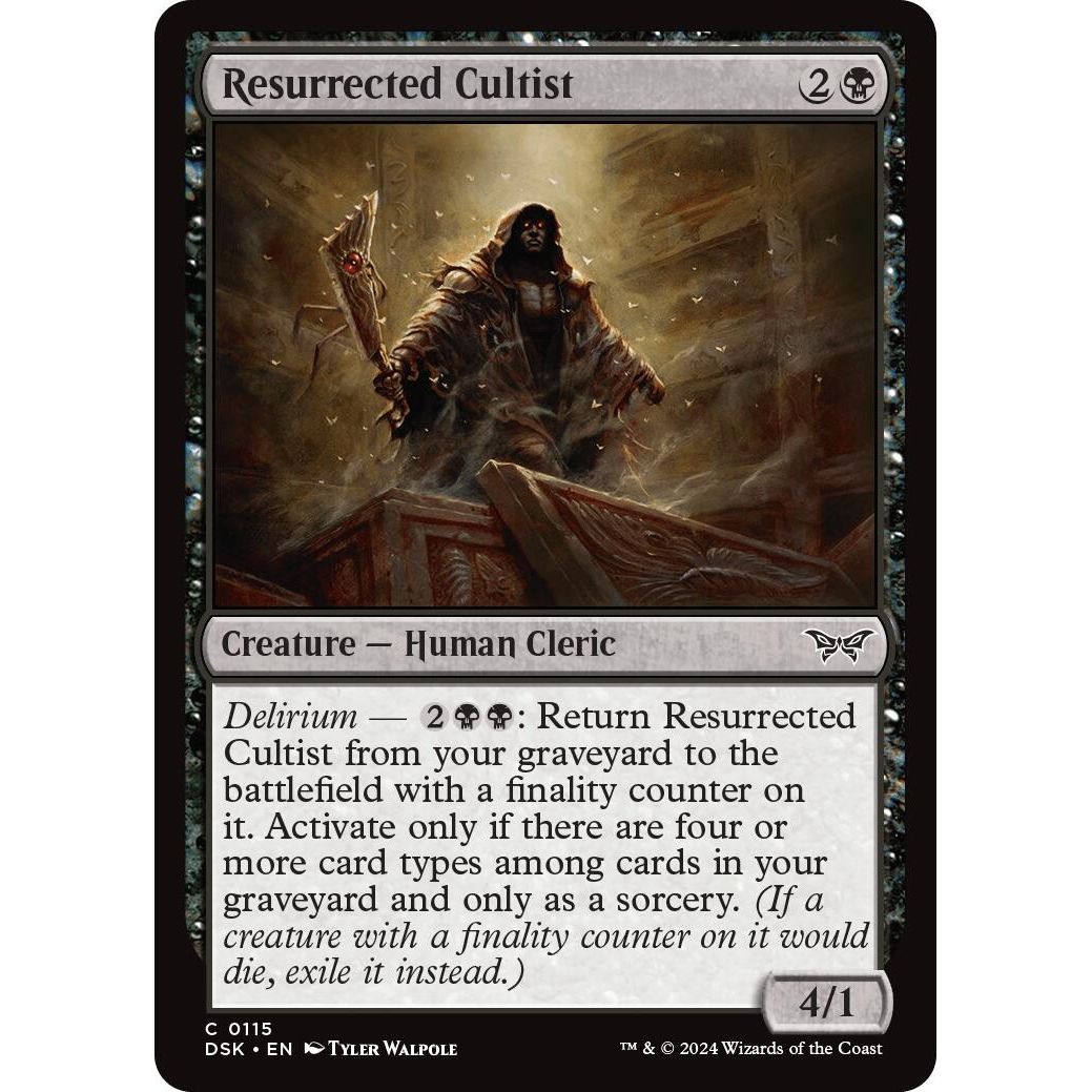 Image for Resurrected Cultist (115) (DSK) - Magic: The Gathering