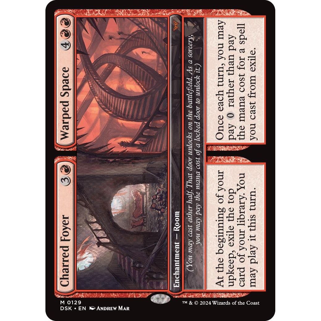 Image for Charred Foyer // Warped Space (129) (DSK) - Magic: The Gathering