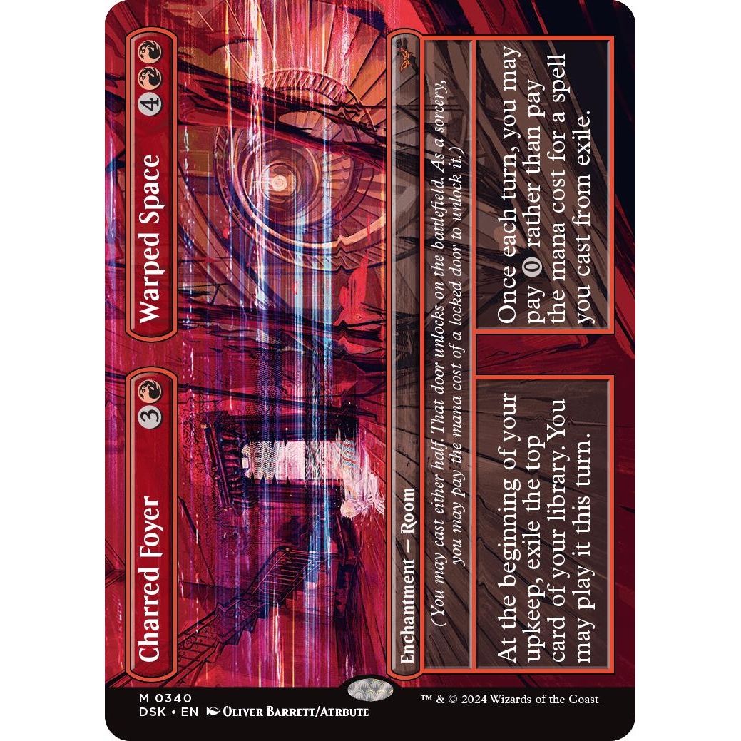Image for Charred Foyer // Warped Space (Borderless) (340) (DSK) - Magic: The Gathering