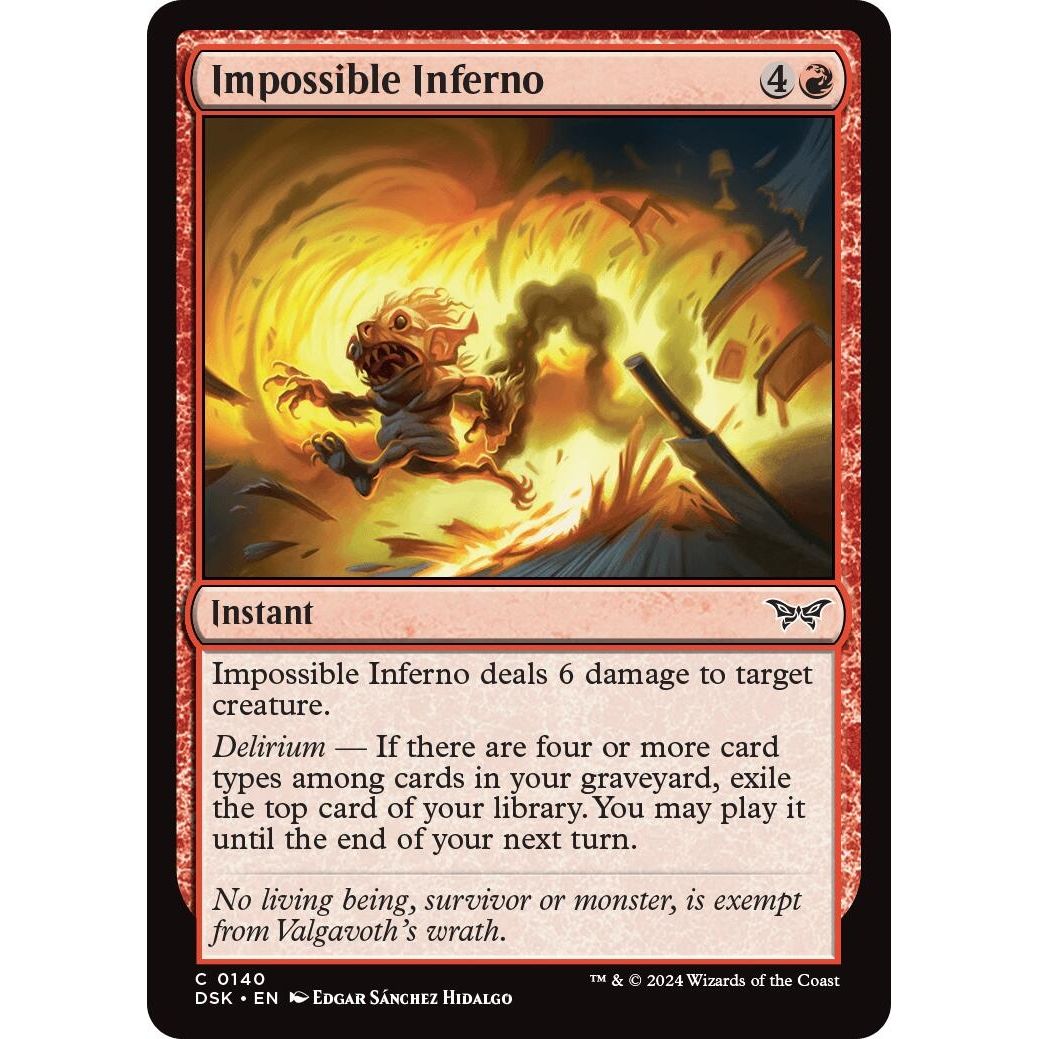 Image for Impossible Inferno (140) (DSK) - Magic: The Gathering