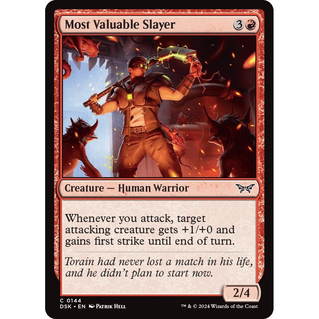 Image for Most Valuable Slayer (144) (DSK) - Magic: The Gathering