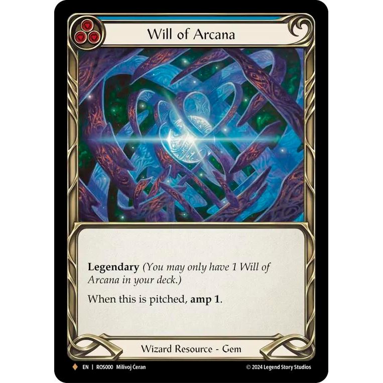Image for Will of Arcana (Cold Foil) (ROS000) (ROS) - Flesh and Blood TCG