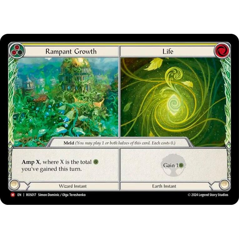 Image for Rampant Growth // Life (ROS017) (ROS) - Flesh and Blood TCG