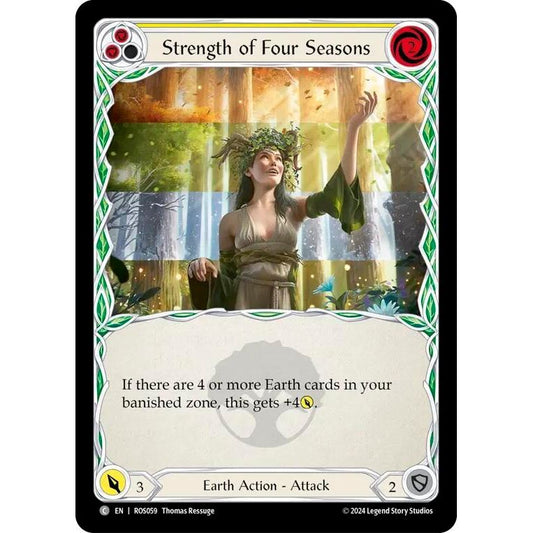 Image for Strength of Four Seasons (Yellow) (ROS059) (ROS) - Flesh and Blood TCG
