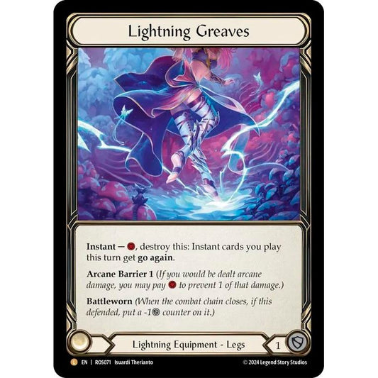 Image for Lightning Greaves (ROS071) (ROS) - Flesh and Blood TCG