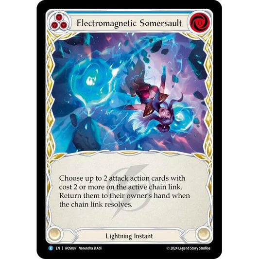 Image for Electromagnetic Somersault (Blue) (ROS087) (ROS) - Flesh and Blood TCG