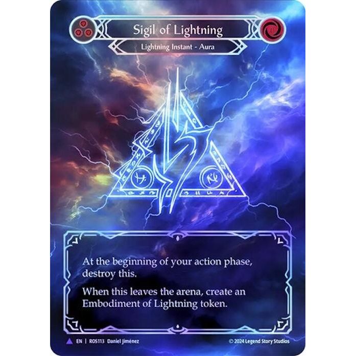 Image for Sigil of Lightning (Marvel) (ROS113) (ROS) - Flesh and Blood TCG