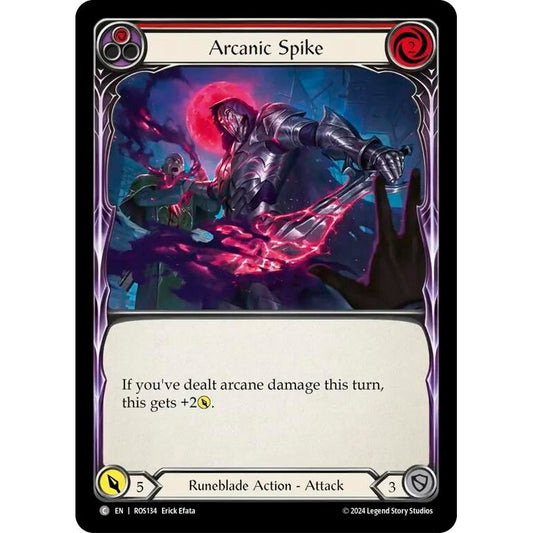 Image for Arcanic Spike (Red) (ROS134) (ROS) - Flesh and Blood TCG