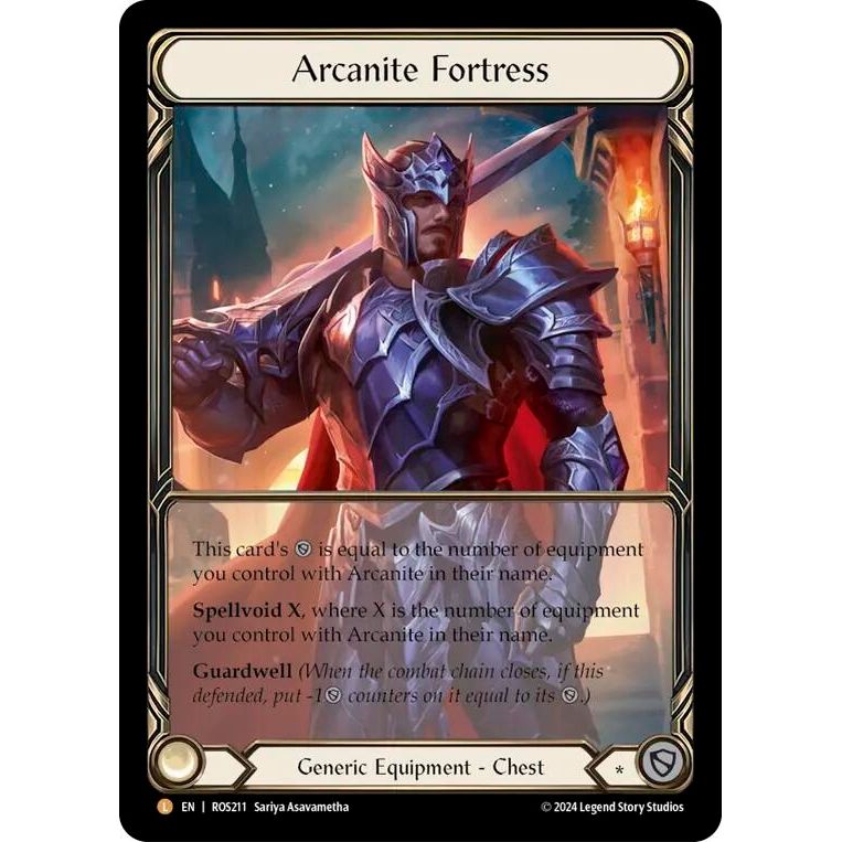 Image for Arcanite Fortress (Extended Art) (ROS211) (ROS) - Flesh and Blood TCG