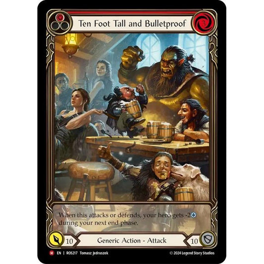 Image for Ten Foot Tall and Bullet Proof (Extended Art) (ROS217) (ROS) - Flesh and Blood TCG