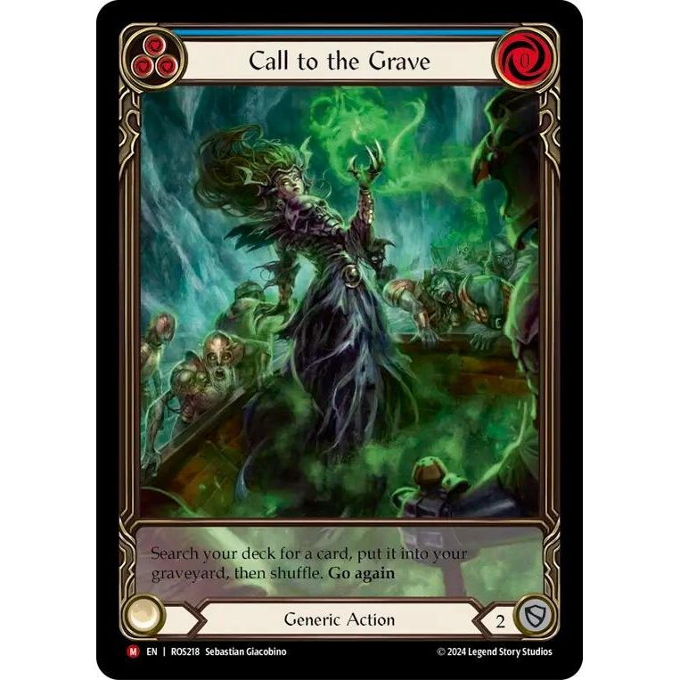 Image for Call to the Grave (Extended Art) (ROS218) (ROS) - Flesh and Blood TCG