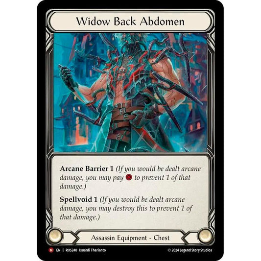 Image for Widow Back Abdomen (ROS240) (ROS) - Flesh and Blood TCG