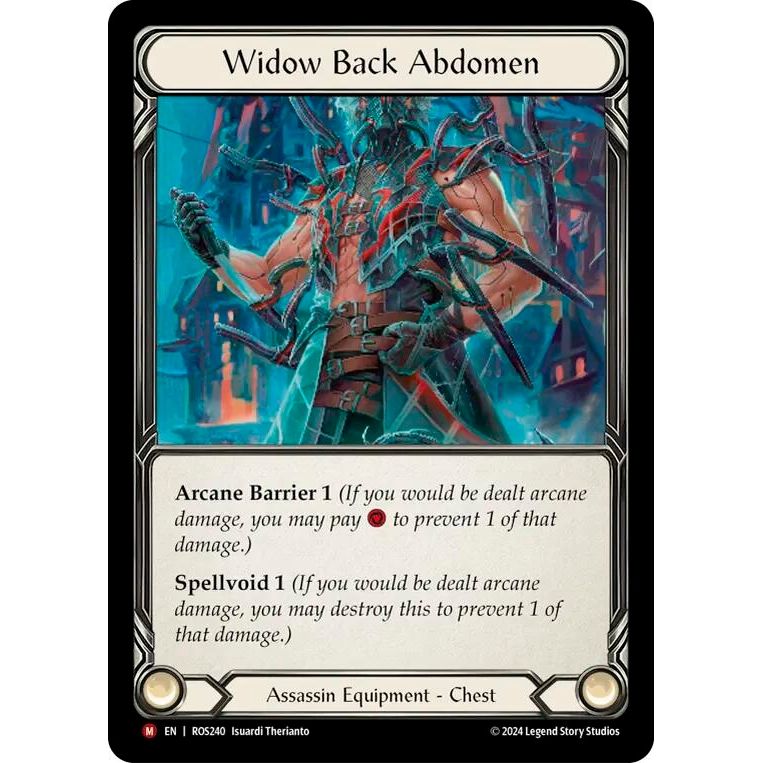 Image for Widow Back Abdomen (ROS240) (ROS) - Flesh and Blood TCG