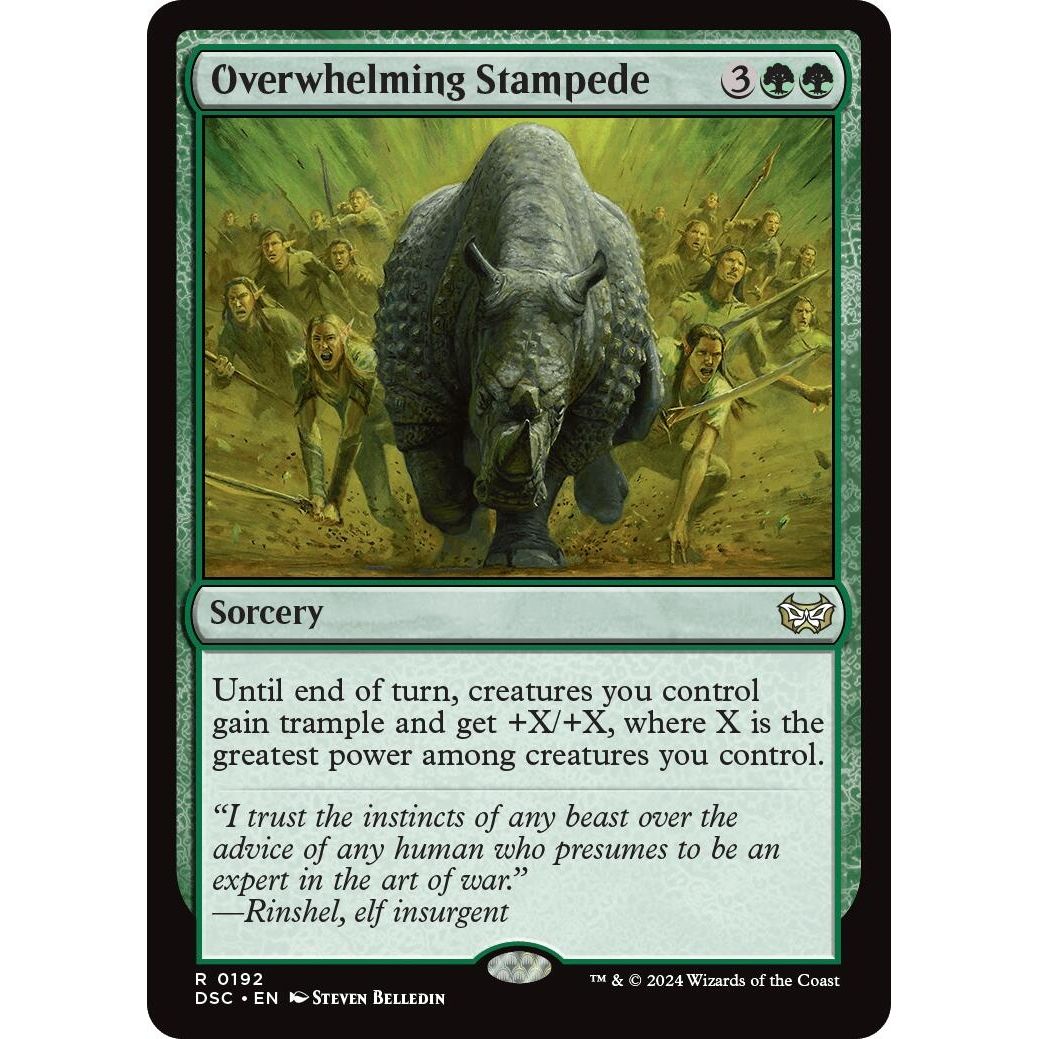 Image for Overwhelming Stampede (192) (DSC) - Magic: The Gathering