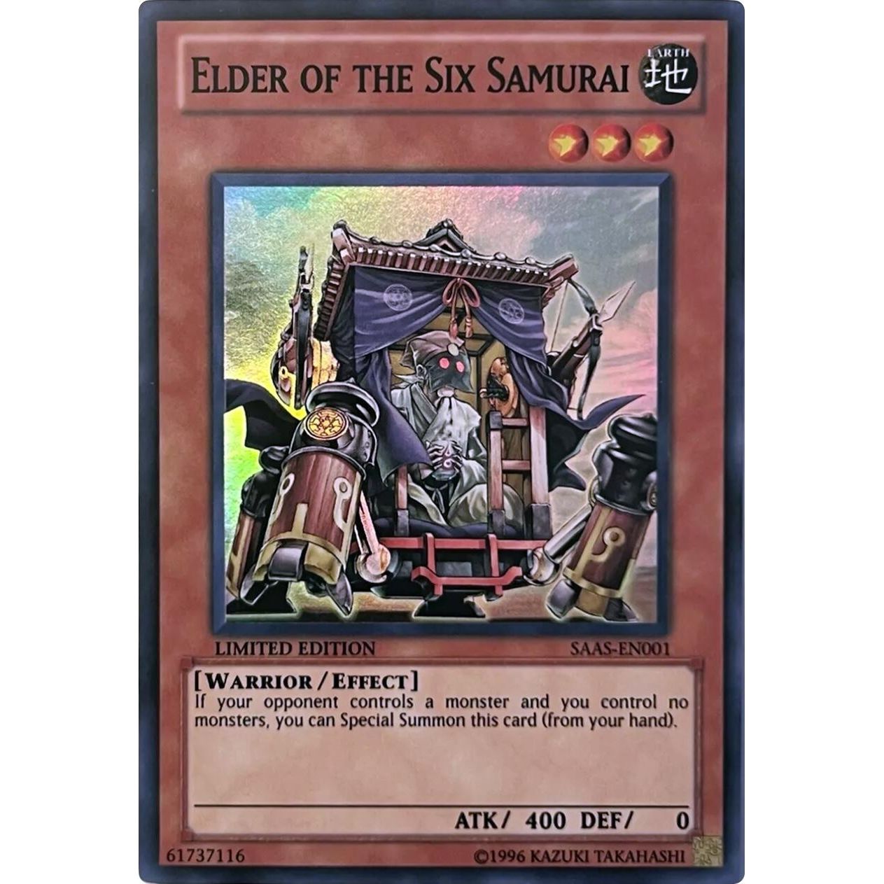 Image for Elder of the Six Samurai (SAAS-EN001) (SAAS) - YuGiOh