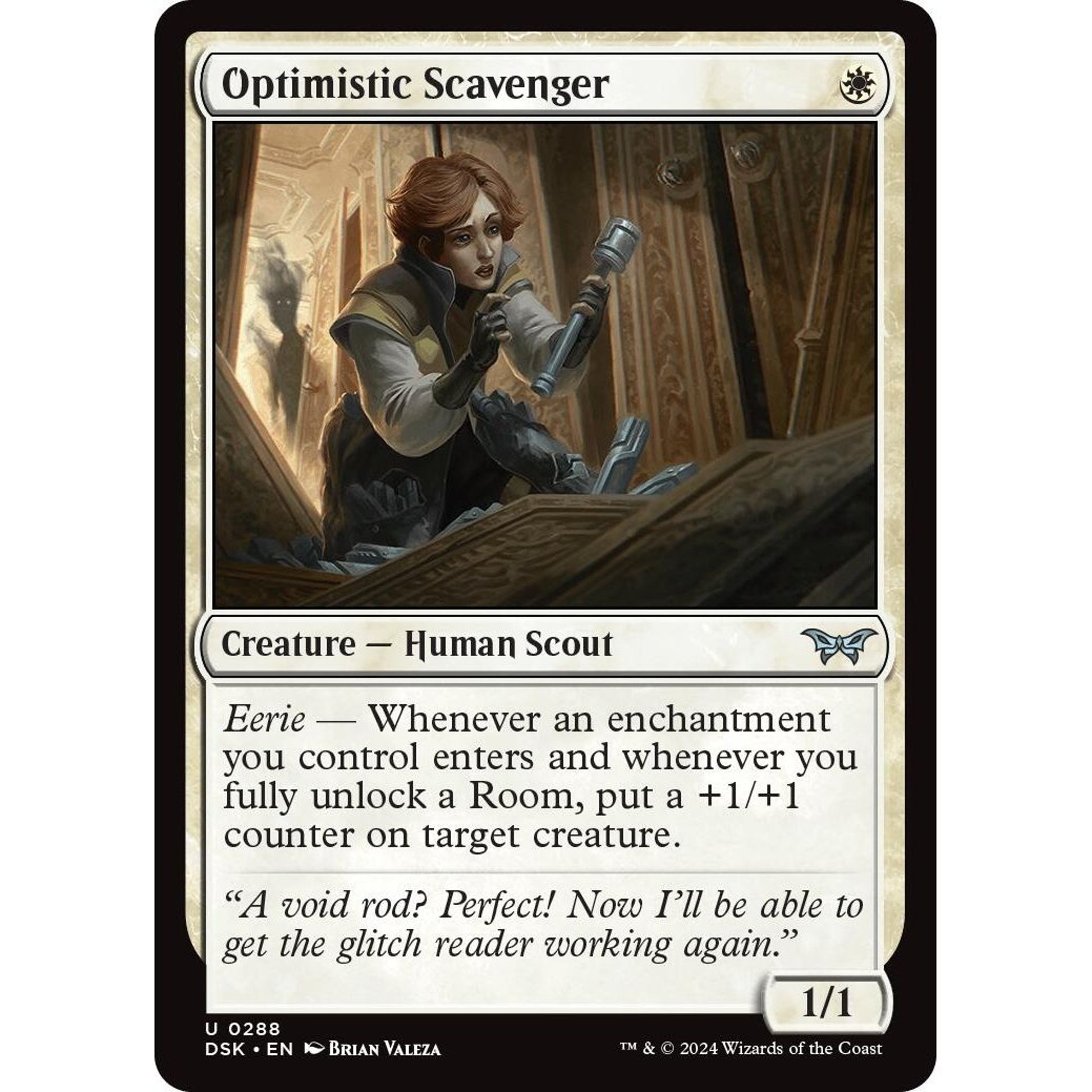 Image for Optimistic Scavenger (0288) (288) (DSK) - Magic: The Gathering