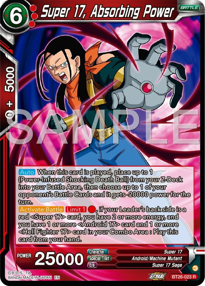 Image for Super 17, Absorbing Power (BT26-023) (BT26) - Dragon Ball Super: Masters