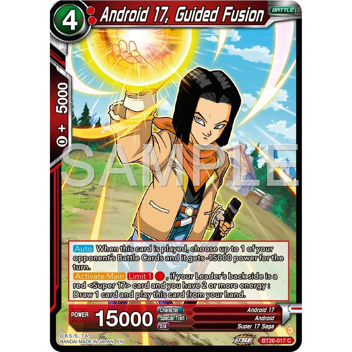 Image for Android 17, Guided Fusion (BT26-017) (BT26) - Dragon Ball Super: Masters