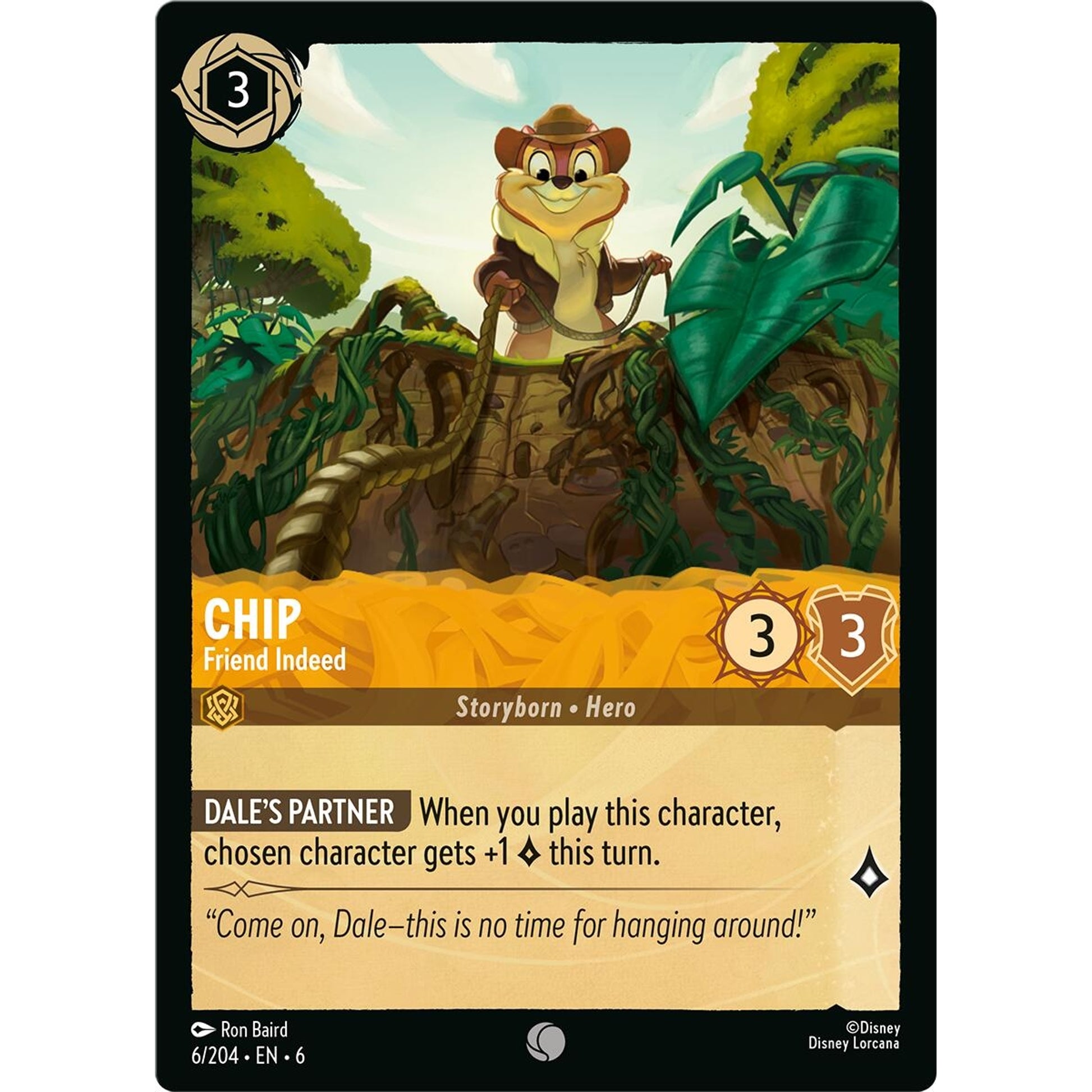 Image for Chip - Friend Indeed (6/204) (6) - Disney Lorcana