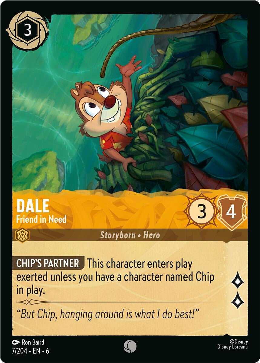 Image for Dale - Friend in Need (7/204) (6) - Disney Lorcana