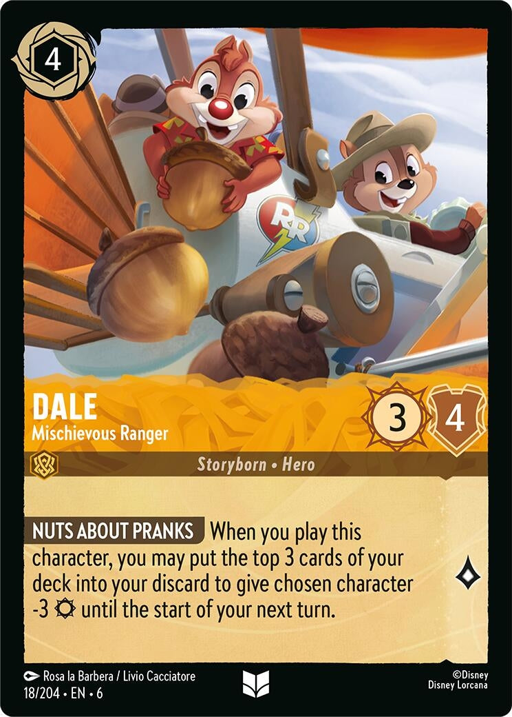 Image for Dale - Mischievous Ranger (18/204) (6) - Disney Lorcana