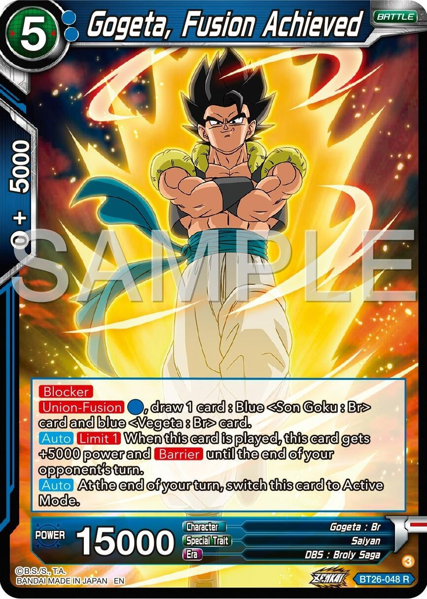 Image for Gogeta, Fusion Achieved (BT26-048) (BT26) - Dragon Ball Super: Masters