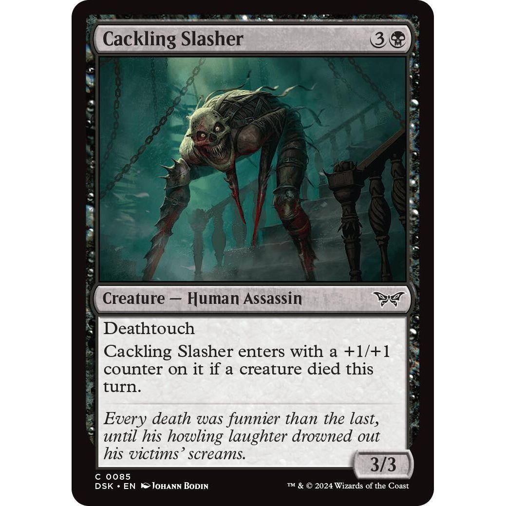 Image for Cackling Slasher (85) (DSK) - Magic: The Gathering