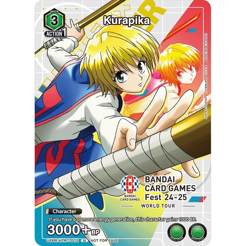 Image for Kurapika (BANDAI Card Games Fest 23-24 World Tour) (UEPR/HTR-1-072) (UEPR) - Union Arena