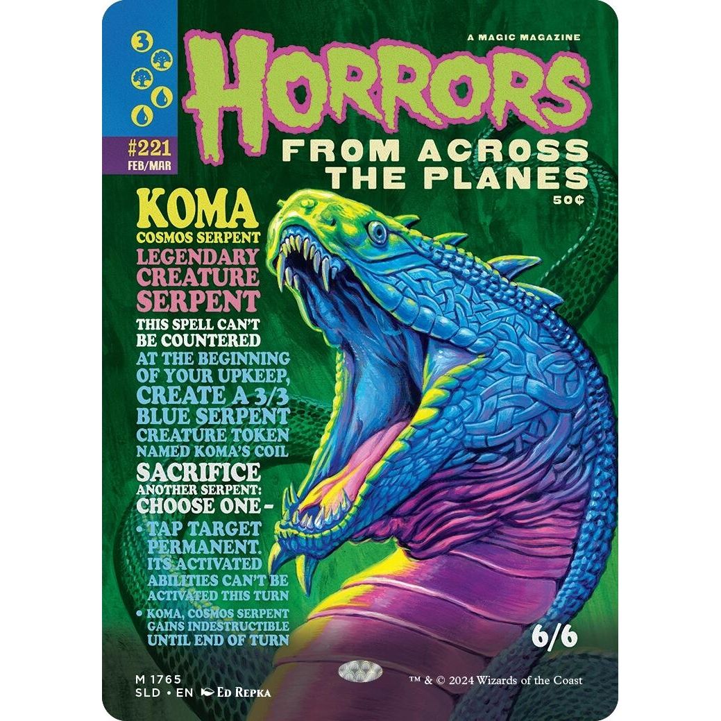 Image for Koma, Cosmos Serpent (1765) (SLD) - Magic: The Gathering