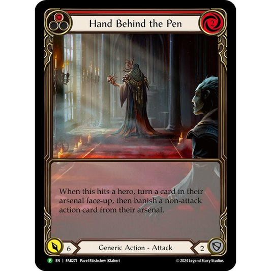 Image for Hand Behind the Pen (Extended Art) - FAB271 (FAB271) (PR) - Flesh and Blood TCG