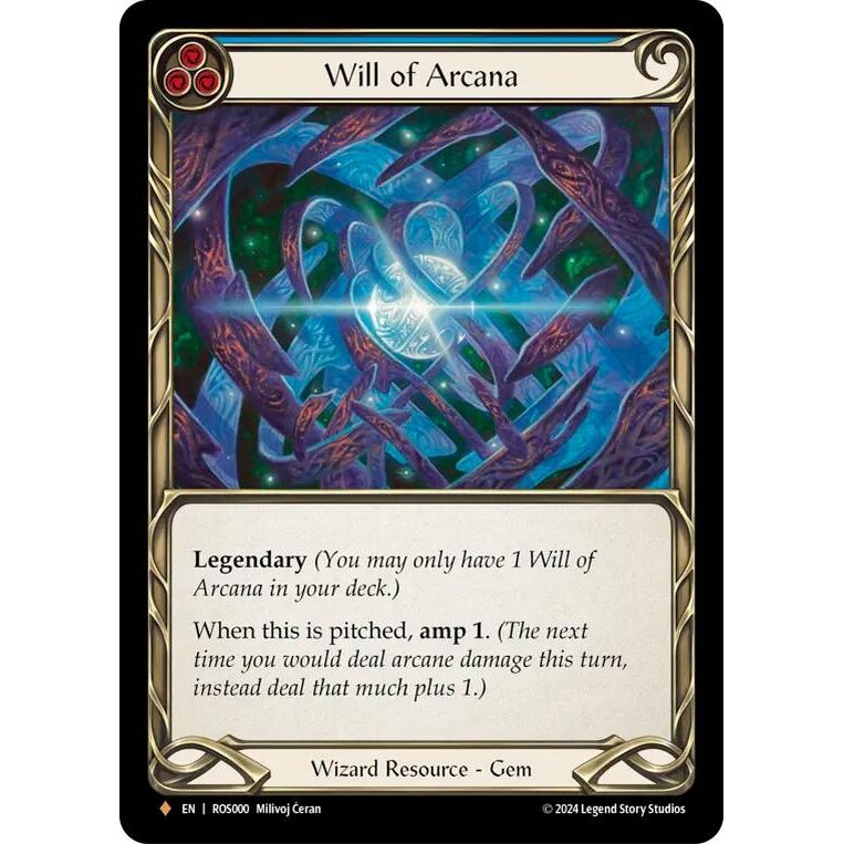 Image for Will of Arcana (Rainbow Foil) (ROS000) (ROS) - Flesh and Blood TCG